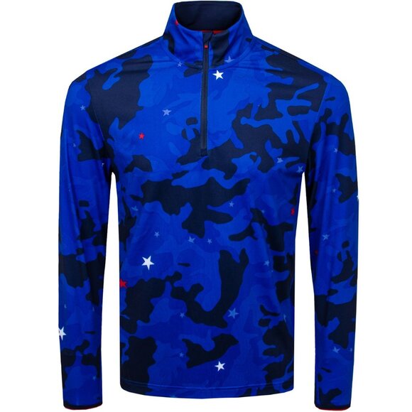 Ralph Lauren x Justin Thomas Polo Golf Half Zip Stretch Jersey Pullover SZ M - Picture 1 of 13